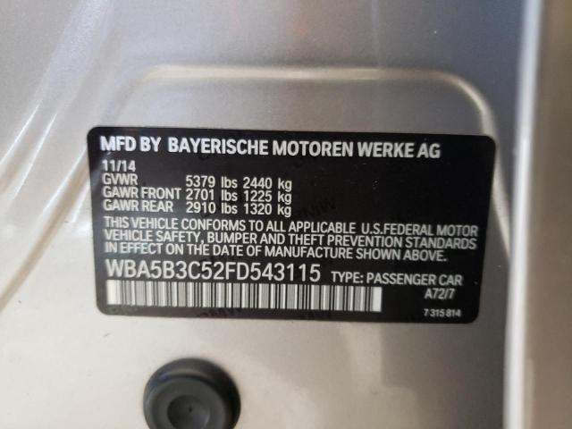 Photo 10 from auction – 2015 BMW 535 XI with VIN WBA5B3C52FD543115