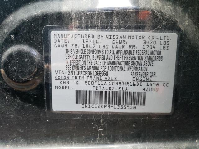 Photo 10 from auction – 2017 NISSAN VERSA NOTE with VIN 3N1CE2CP3HL355958
