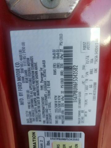 Photo 10 from auction – 2015 FORD MUSTANG with VIN 1FATP8UH6F5343582