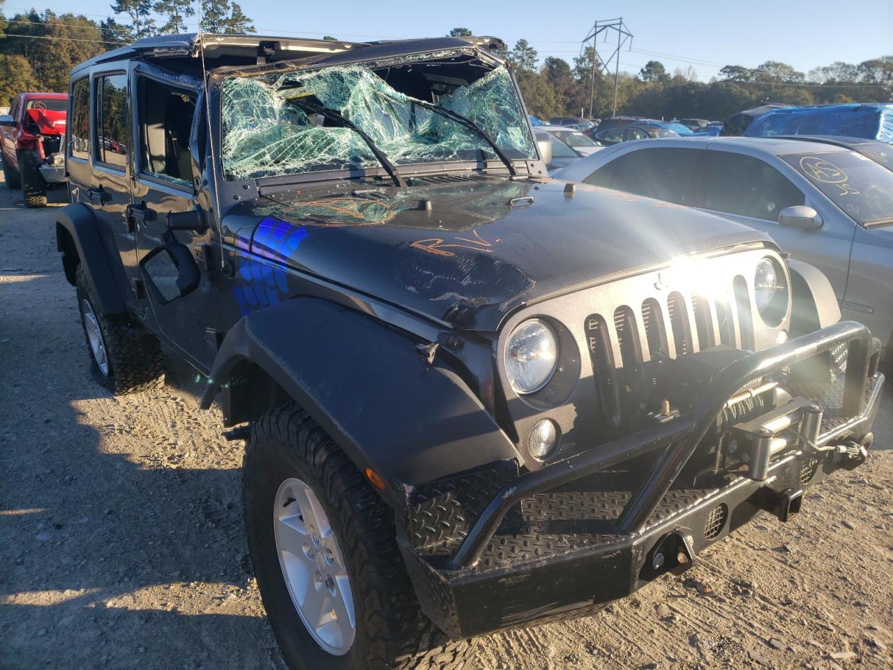 JEEP WRANGLER U 2018 with VIN 1C4BJWDG9JL911024 - Photo from auction