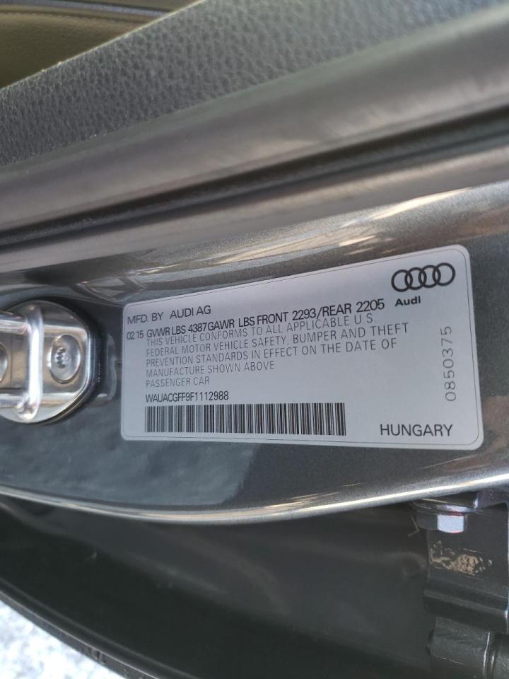 Photo 10 from auction – 2015 AUDI A3 PREMIUM with VIN WAUACGFF9F1112988
