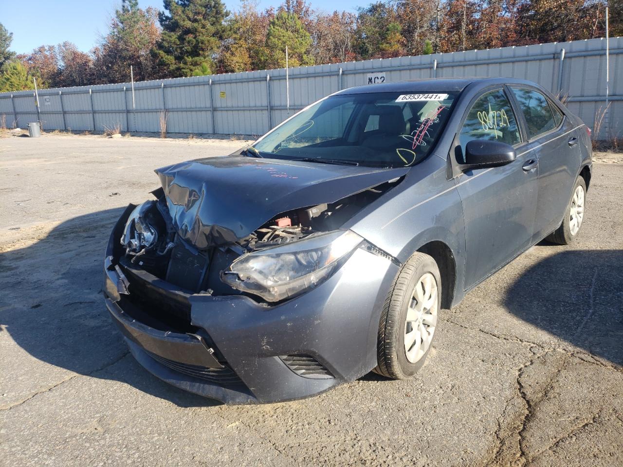 Photo 2 from auction – 2015 TOYOTA COROLLA L with VIN 2T1BURHE4FC459385