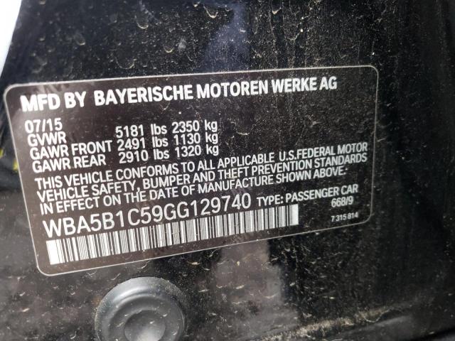 Photo 10 from auction – 2016 BMW 535 I with VIN WBA5B1C59GG129740