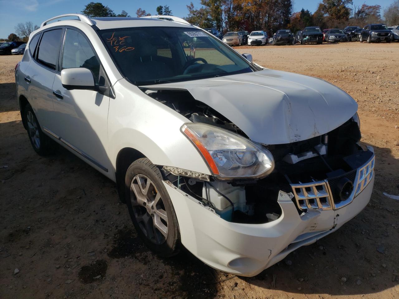 NISSAN ROGUE S 2012 with VIN JN8AS5MT4CW302896 - Photo from auction