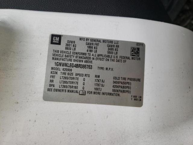 Photo 10 from auction – 2011 CHEVROLET SUBURBAN K with VIN 1GNWKLEG4BR386763