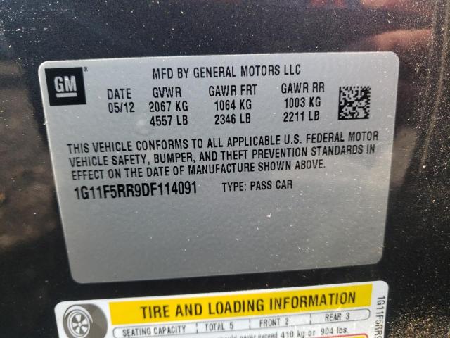 Photo 10 from auction – 2013 CHEVROLET MALIBU 2LT with VIN 1G11F5RR9DF114091