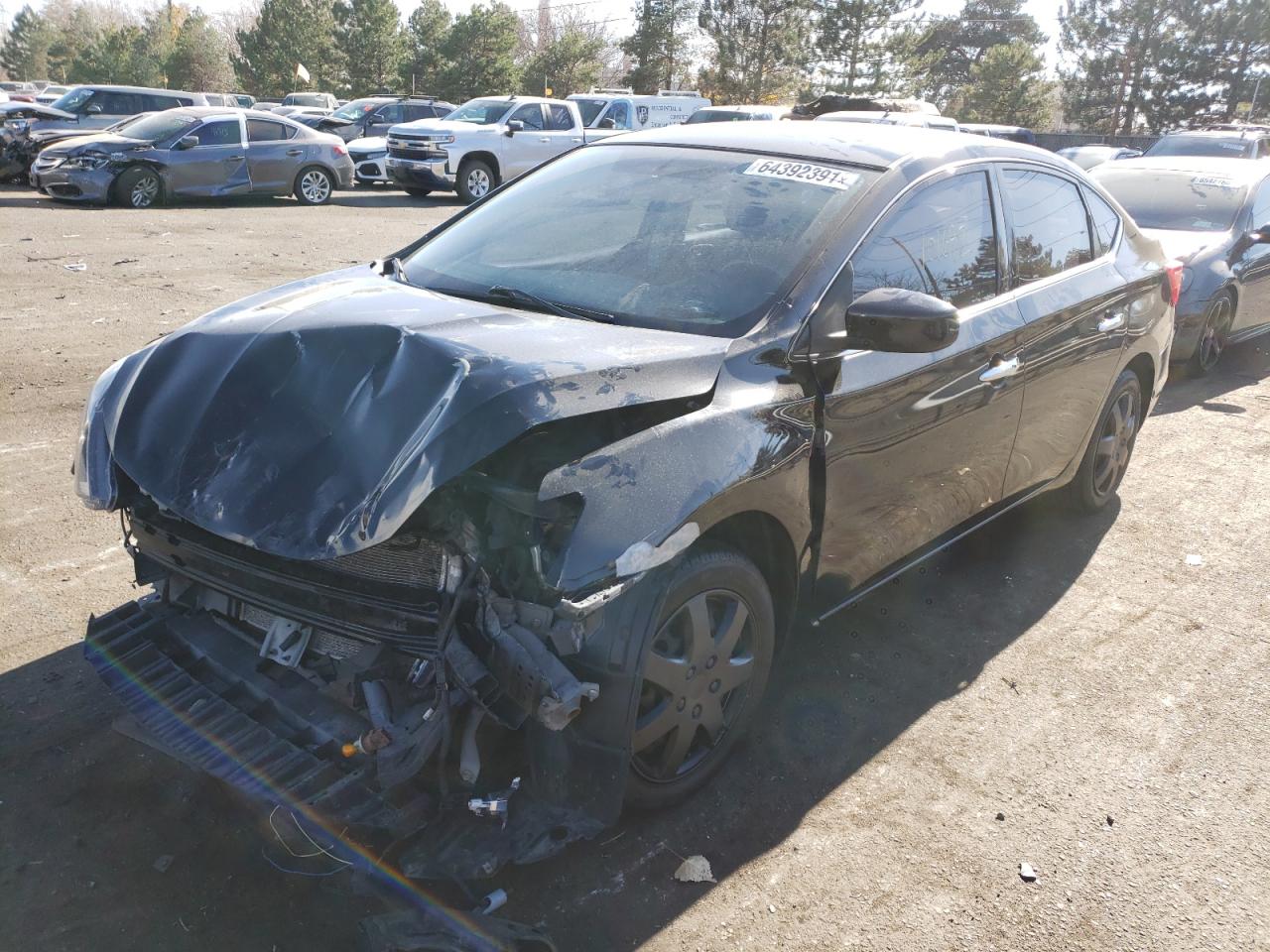 Photo 2 from auction – 2016 NISSAN SENTRA S with VIN 3N1AB7APXGL643622