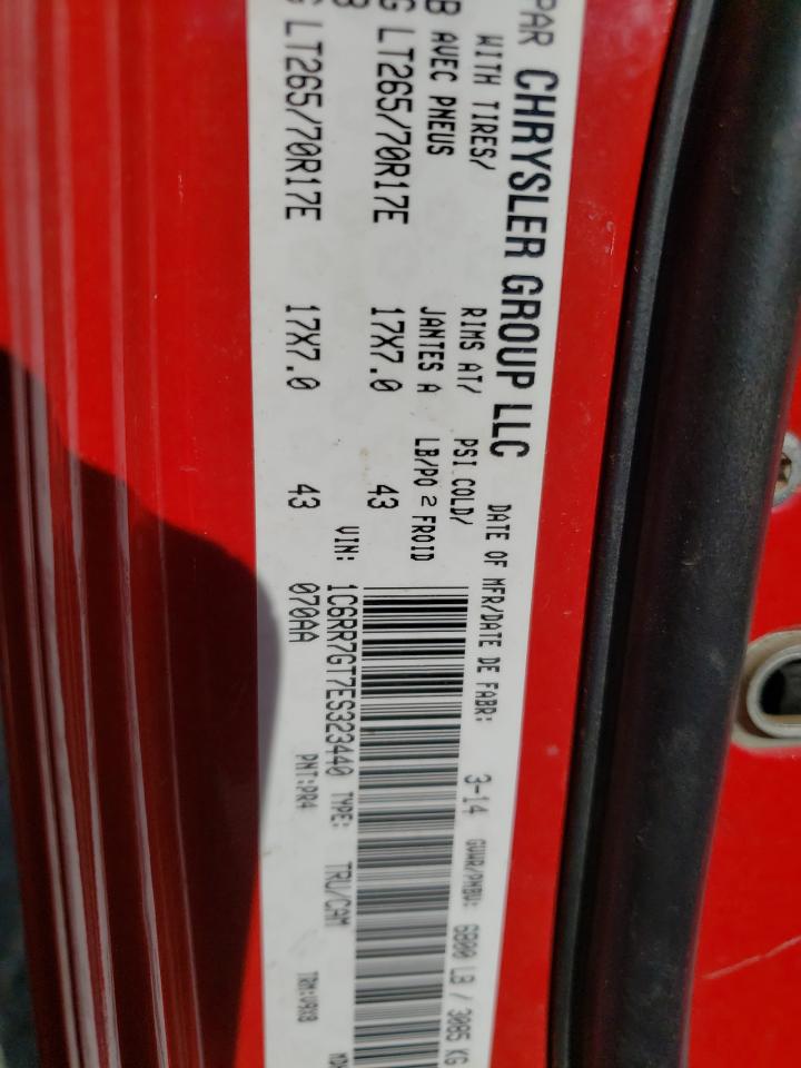 Photo 10 from auction – 2014 RAM 1500 SLT with VIN 1C6RR7GT7ES323440