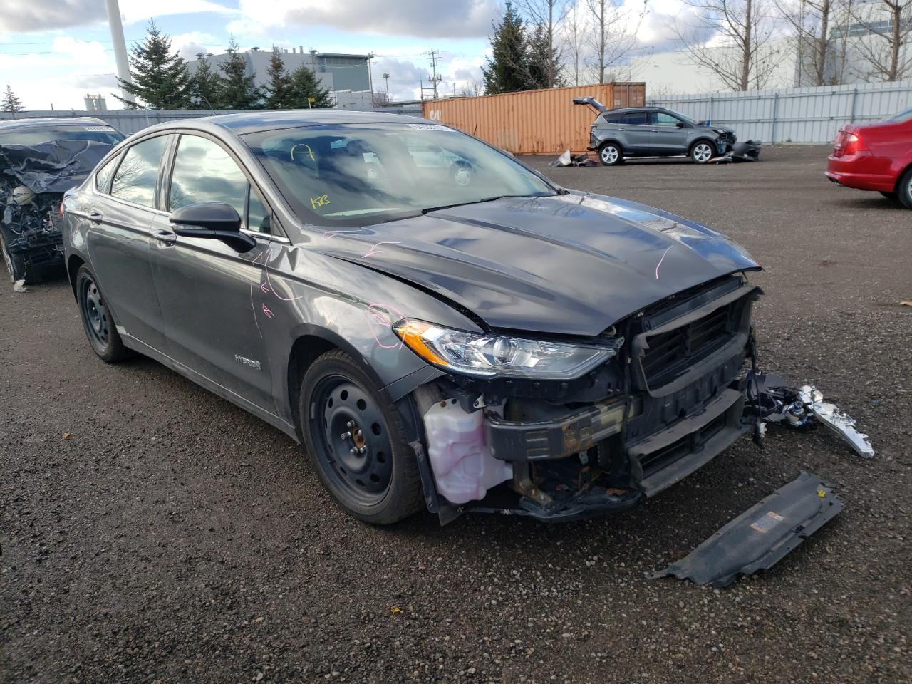 FORD FUSION SE 2017 with VIN 3FA6P0LU5HR127784 - Photo from auction