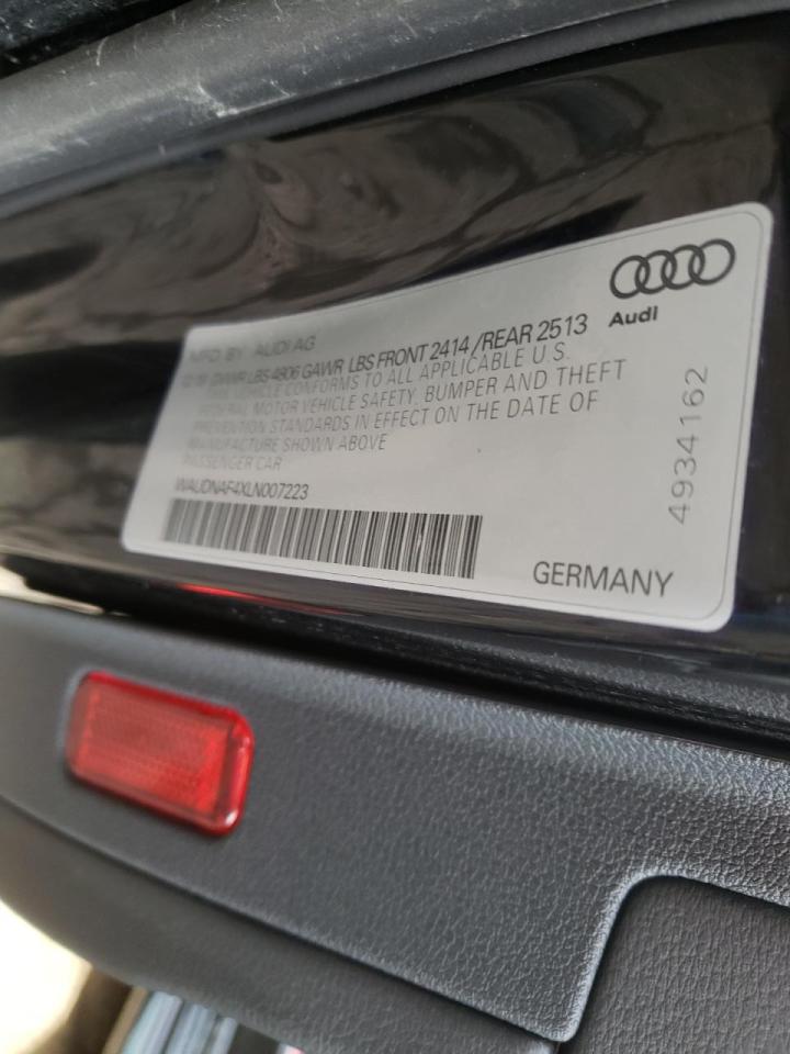 Photo 10 from auction – 2020 AUDI A4 PREMIUM with VIN WAUDNAF4XLN007223
