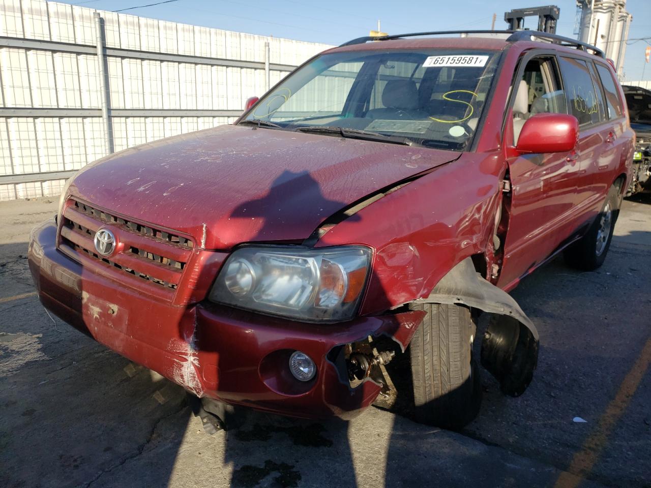 Photo 2 from auction – 2004 TOYOTA HIGHLANDER with VIN JTEGP21A240030759