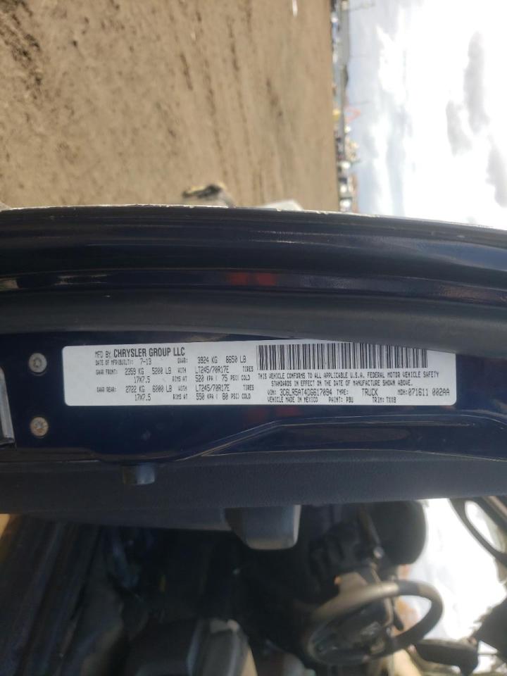 Photo 10 from auction – 2013 RAM 2500 ST with VIN 3C6LR5AT4DG617094