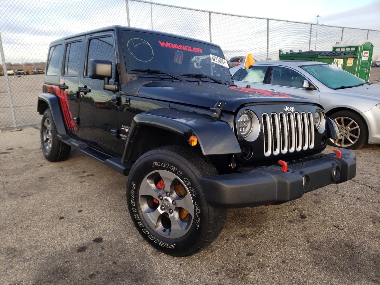 JEEP WRANGLER U 2016 with VIN 1C4BJWEG2GL323201 - Photo from auction
