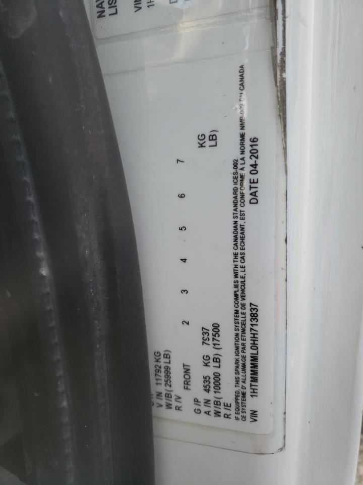 Photo 10 from auction – 2017 INTERNATIONAL 4300 with VIN 1HTMMMML0HH713837