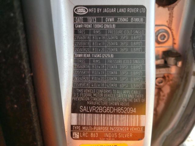 Photo 10 from auction – 2013 LAND ROVER RANGE ROVE with VIN SALVR2BG6DH852094