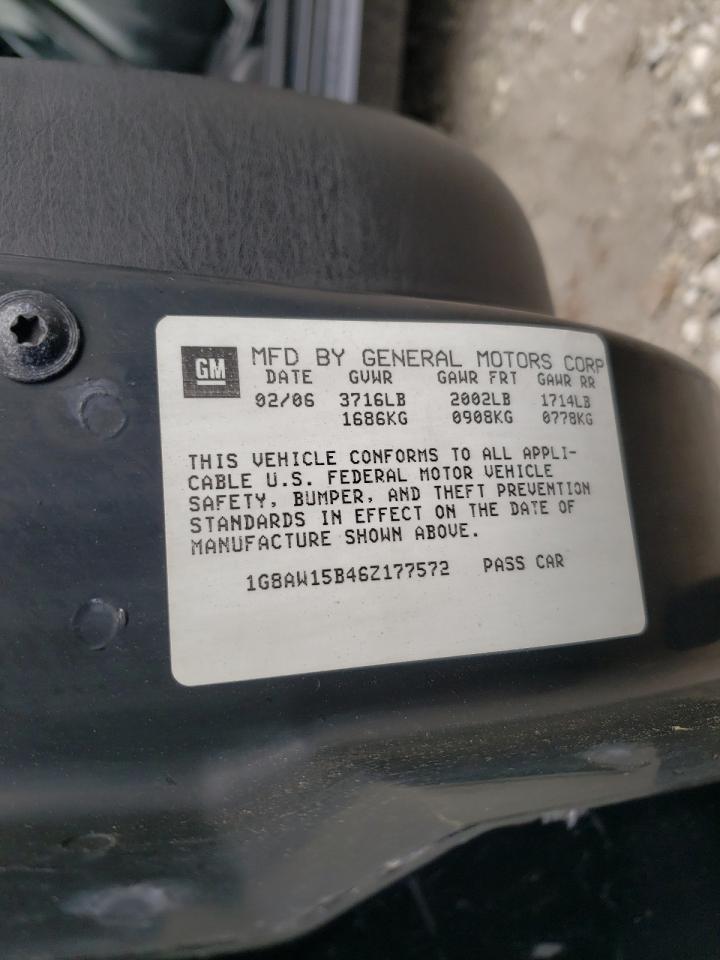 Photo 10 from auction – 2006 SATURN ION with VIN 1G8AW15B46Z177572