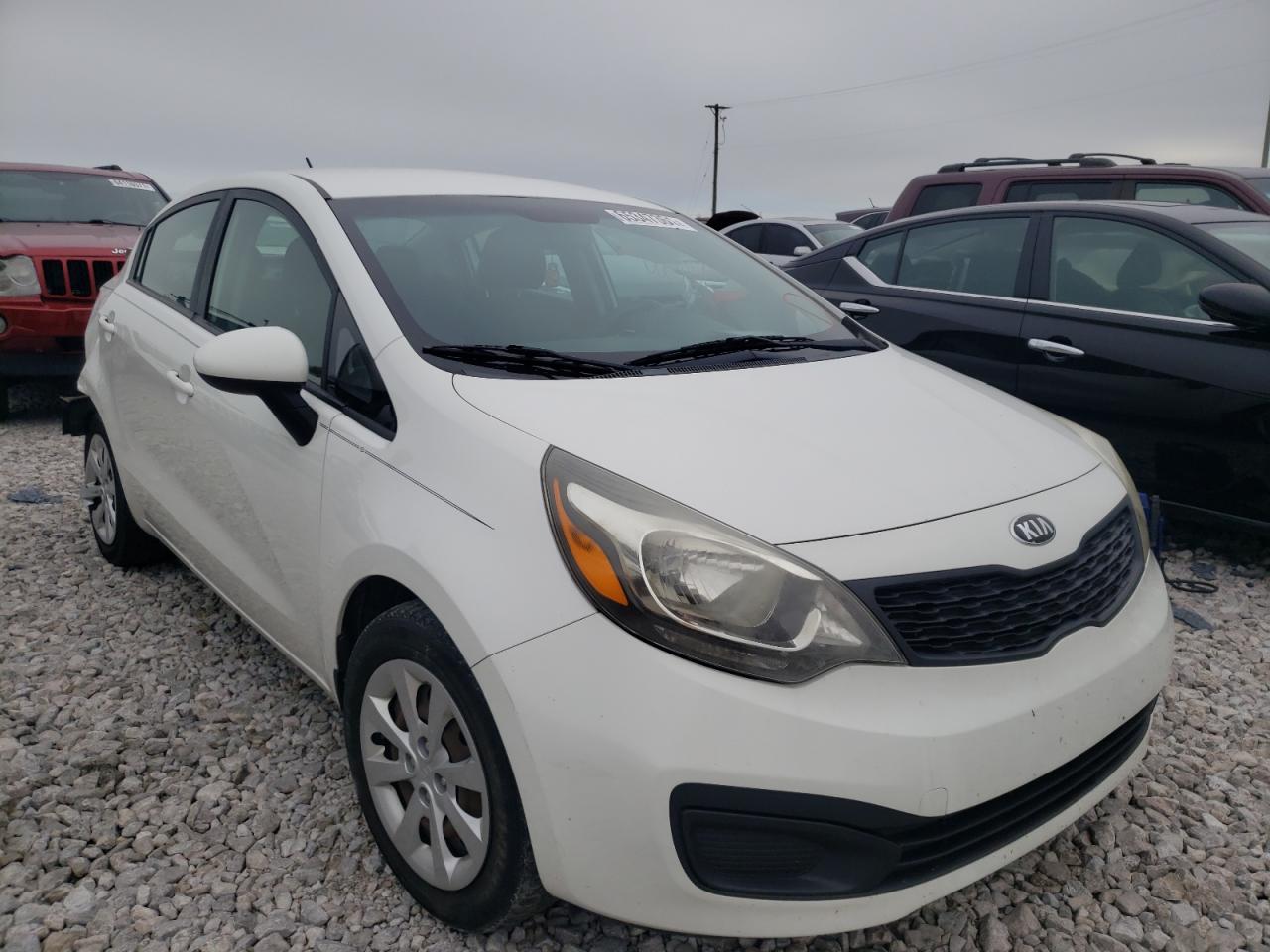 KIA RIO LX 2013 with VIN KNADM4A36D6153617 - Photo from auction