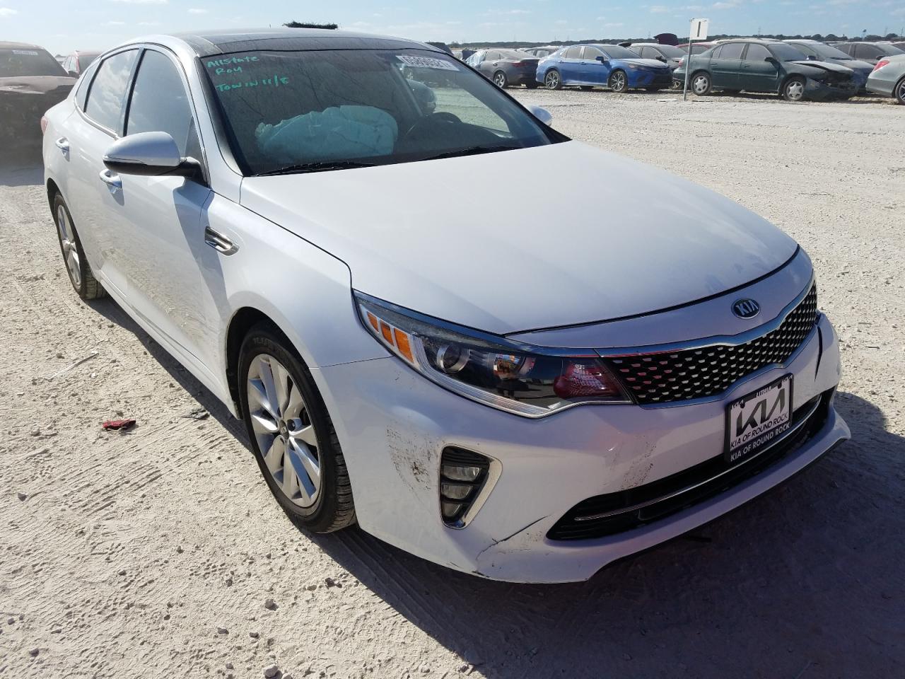 KIA OPTIMA LX 2018 with VIN 5XXGT4L31JG206754 - Photo from auction