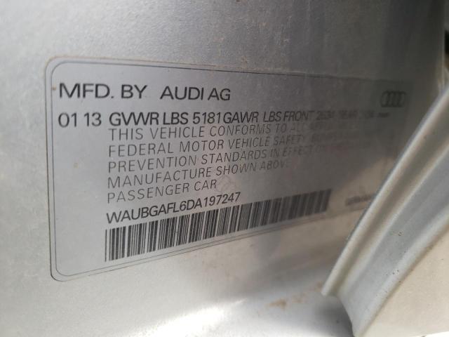 Photo 10 from auction – 2013 AUDI S4 PREMIUM with VIN WAUBGAFL6DA197247