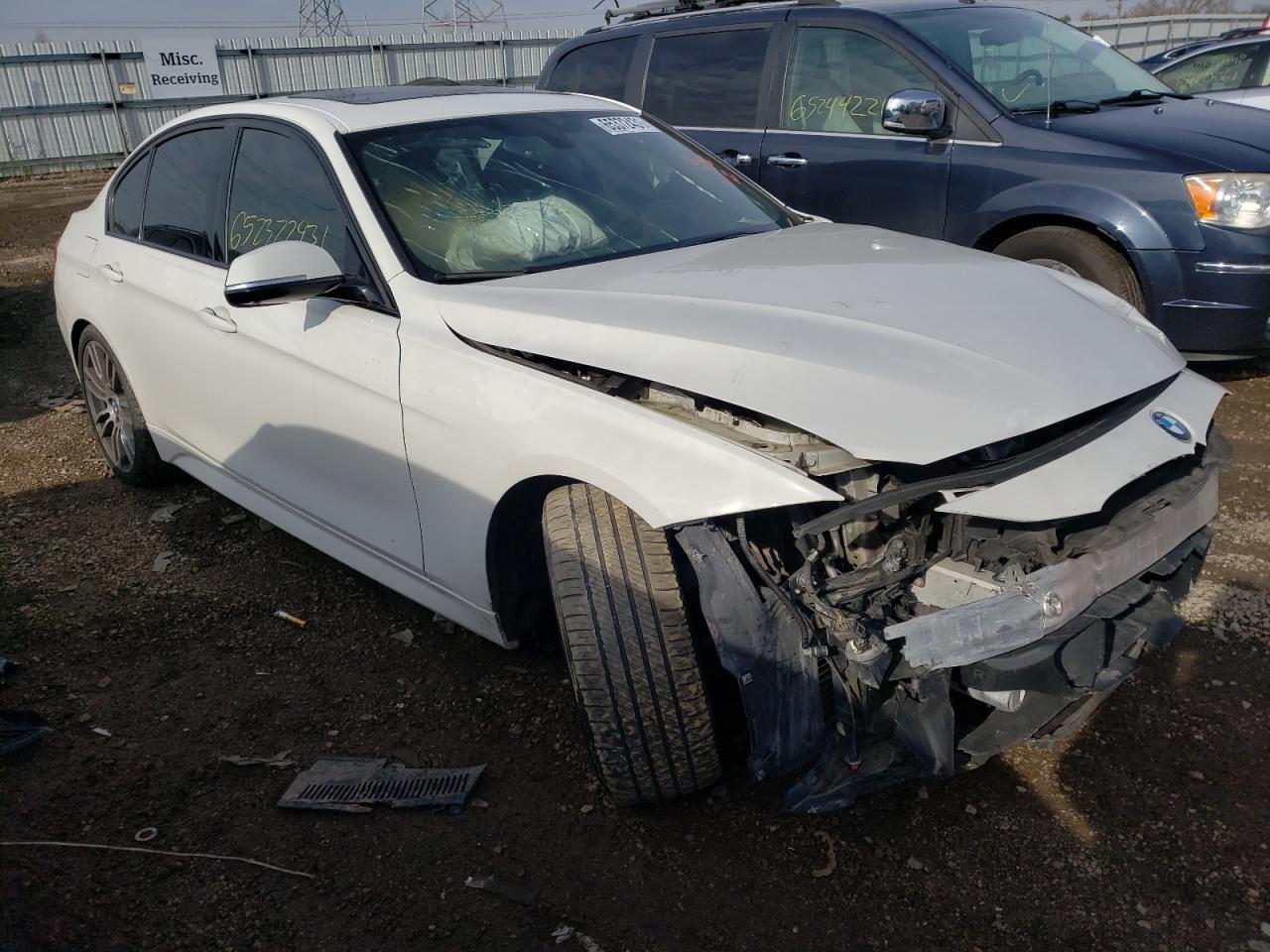 BMW 335 I 2013 with VIN WBA3A9G57DNP37329 - Photo from auction