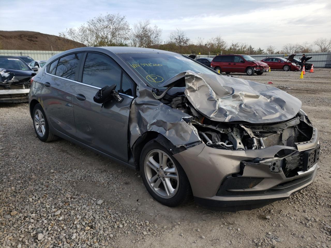 CHEVROLET CRUZE LT 2017 with VIN 3G1BE6SM1HS598366 - Photo from auction