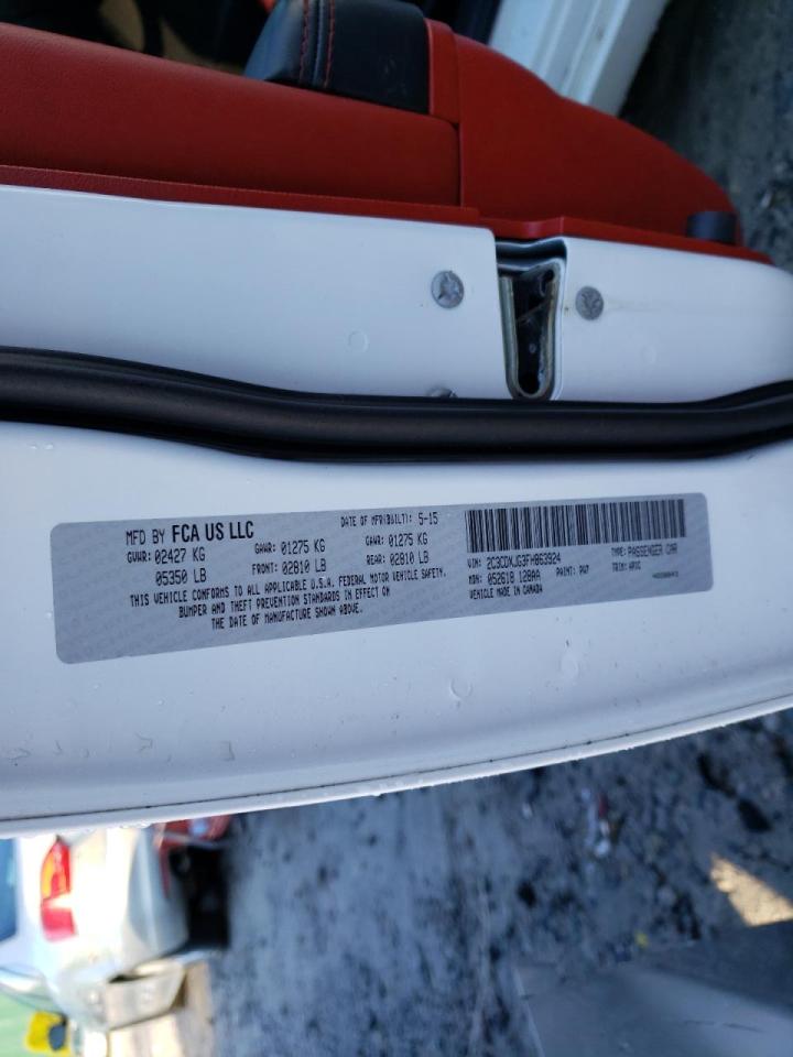 Photo 10 from auction – 2015 DODGE CHARGER SX with VIN 2C3CDXJG3FH863924