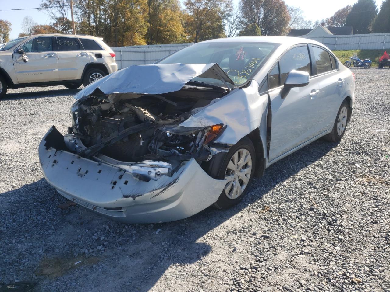 Photo 2 from auction – 2012 HONDA CIVIC LX with VIN 2HGFB2F57CH509670