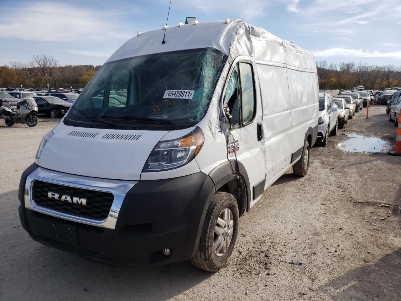 Photo 2 from auction – 2021 RAM PROMASTER with VIN 3C6MRVJGXME500316