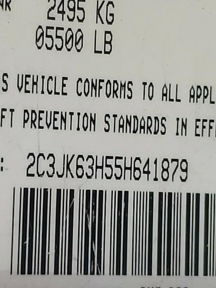 Photo 10 from auction – 2005 CHRYSLER 300C with VIN 2C3JK63H55H641879