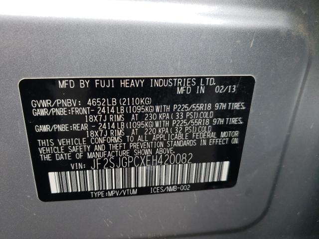 Photo 10 from auction – 2014 SUBARU FORESTER 2 with VIN JF2SJGPCXEH420082