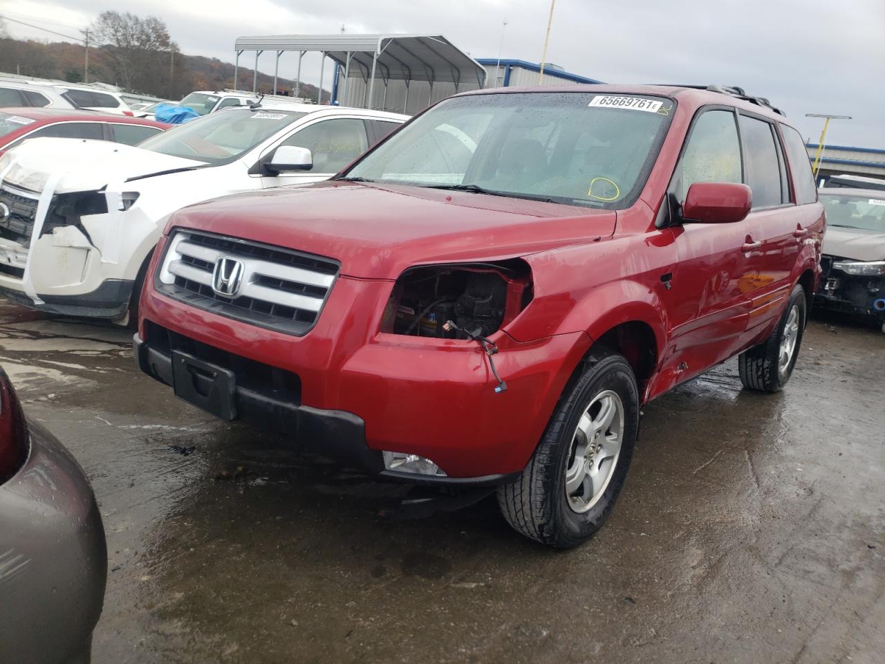 Photo 2 from auction – 2006 HONDA PILOT EX with VIN 5FNYF284X6B030802