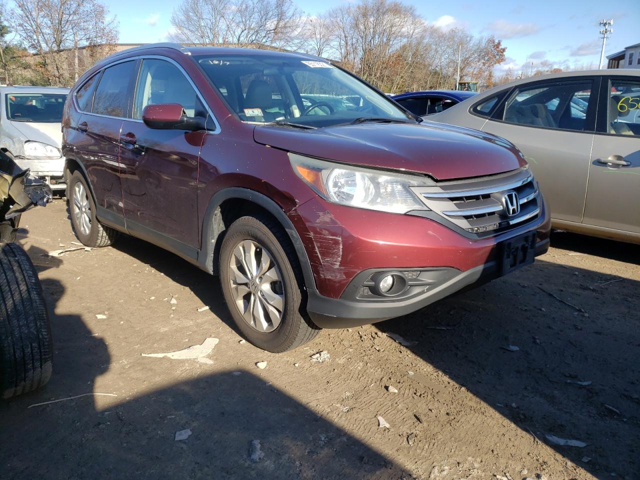 HONDA CR-V EXL 2012 with VIN 5J6RM4H70CL029466 - Photo from auction