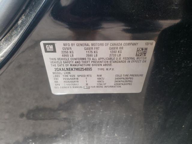 Photo 10 from auction – 2017 GMC TERRAIN SL with VIN 2GKALNEK7H6254895