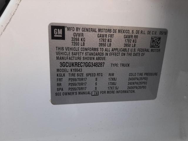 Photo 10 from auction – 2016 CHEVROLET SILVERADO with VIN 3GCUKREC7GG348287