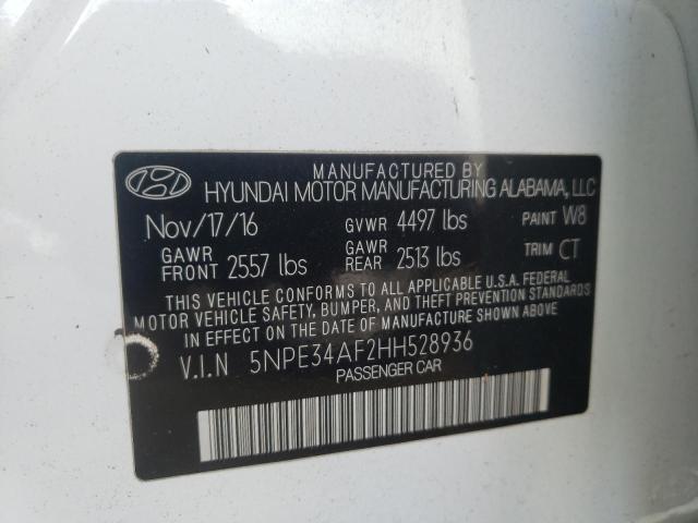 Photo 10 from auction – 2017 HYUNDAI SONATA SPO with VIN 5NPE34AF2HH528936
