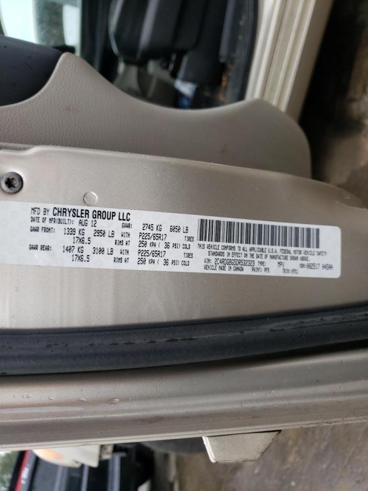 Photo 10 from auction – 2013 DODGE GRAND CARA with VIN 2C4RDGBG5DR532323