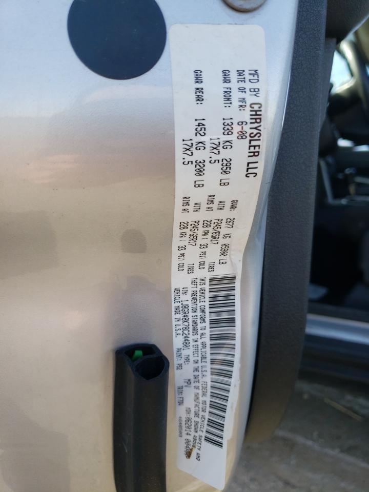 Photo 10 from auction – 2008 JEEP GRAND CHER with VIN 1J8GR48K78C244801