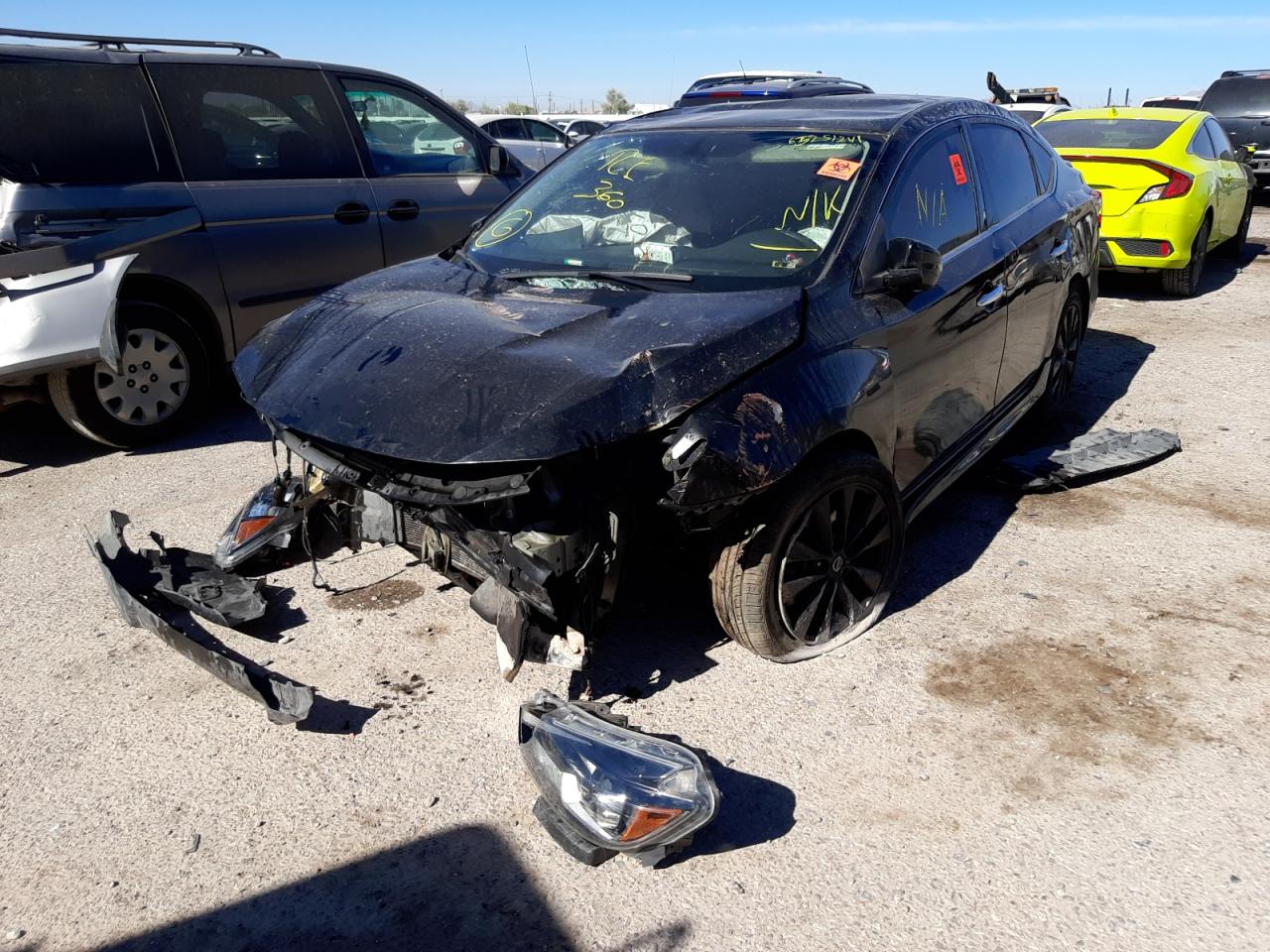 Photo 2 from auction – 2017 NISSAN SENTRA S with VIN 3N1AB7AP7HY359515