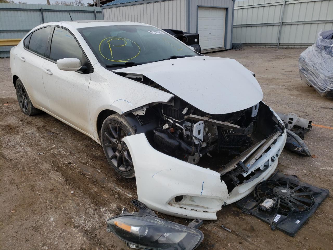DODGE DART SXT 2015 with VIN 1C3CDFBB8FD345656 - Photo from auction