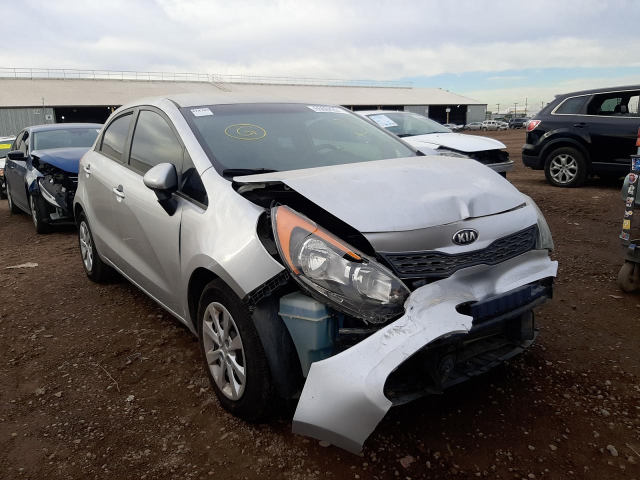 KIA RIO LX 2013 with VIN KNADM5A32D6226312 - Photo from auction