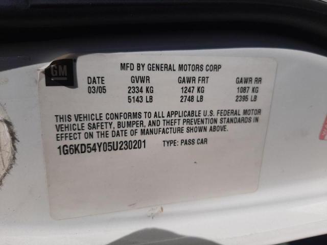 Photo 10 from auction – 2005 CADILLAC DEVILLE with VIN 1G6KD54Y05U230201