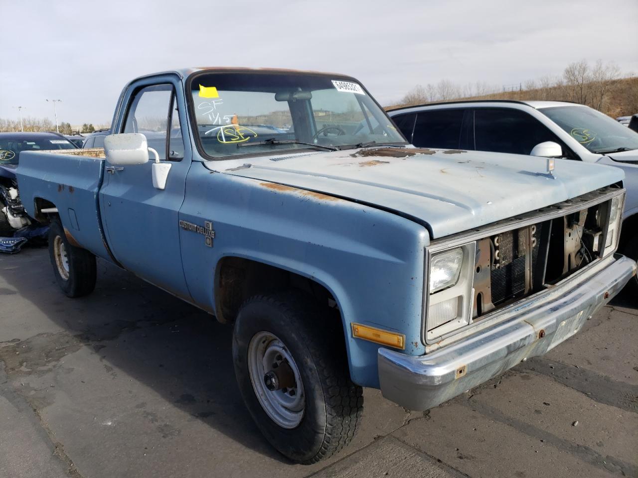 CHEVROLET V20 1987 with VIN 1GCEV24K6HJ143166 - Photo from auction