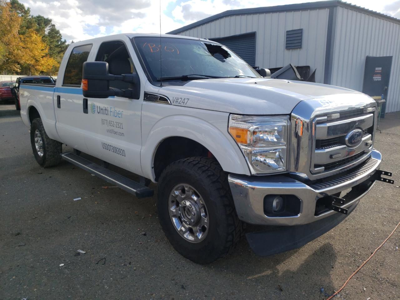 FORD F250 SUPER 2016 with VIN 1FT7W2B65GED01581 - Photo from auction