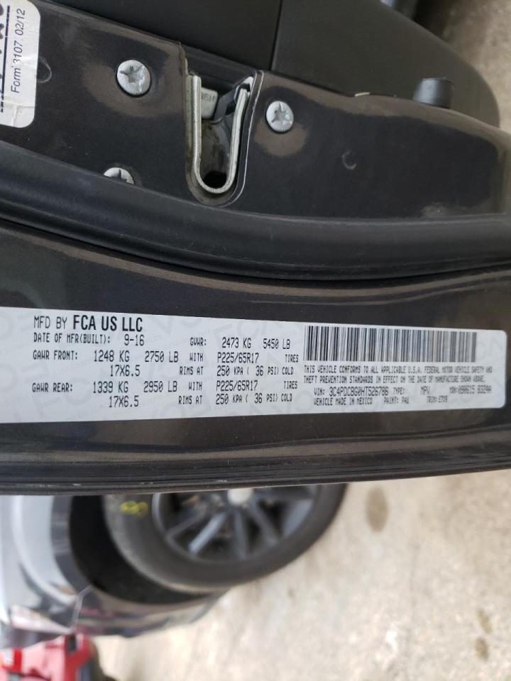 Photo 10 from auction – 2017 DODGE JOURNEY SX with VIN 3C4PDCBG0HT526786