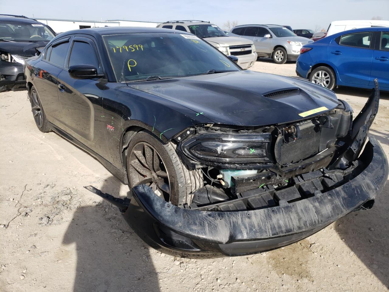 DODGE CHARGER R/ 2018 with VIN 2C3CDXGJ0JH179599 - Photo from auction