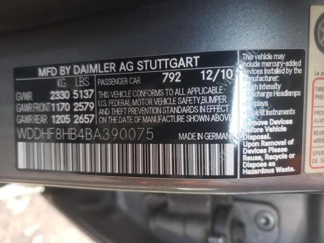 Photo 10 from auction – 2011 MERCEDES-BENZ E 350 4MAT with VIN WDDHF8HB4BA390075