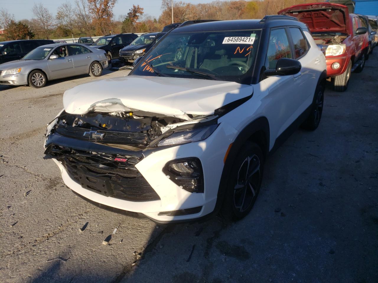 Photo 2 from auction – 2022 CHEVROLET TRAILBLAZE with VIN KL79MTSL9NB023578