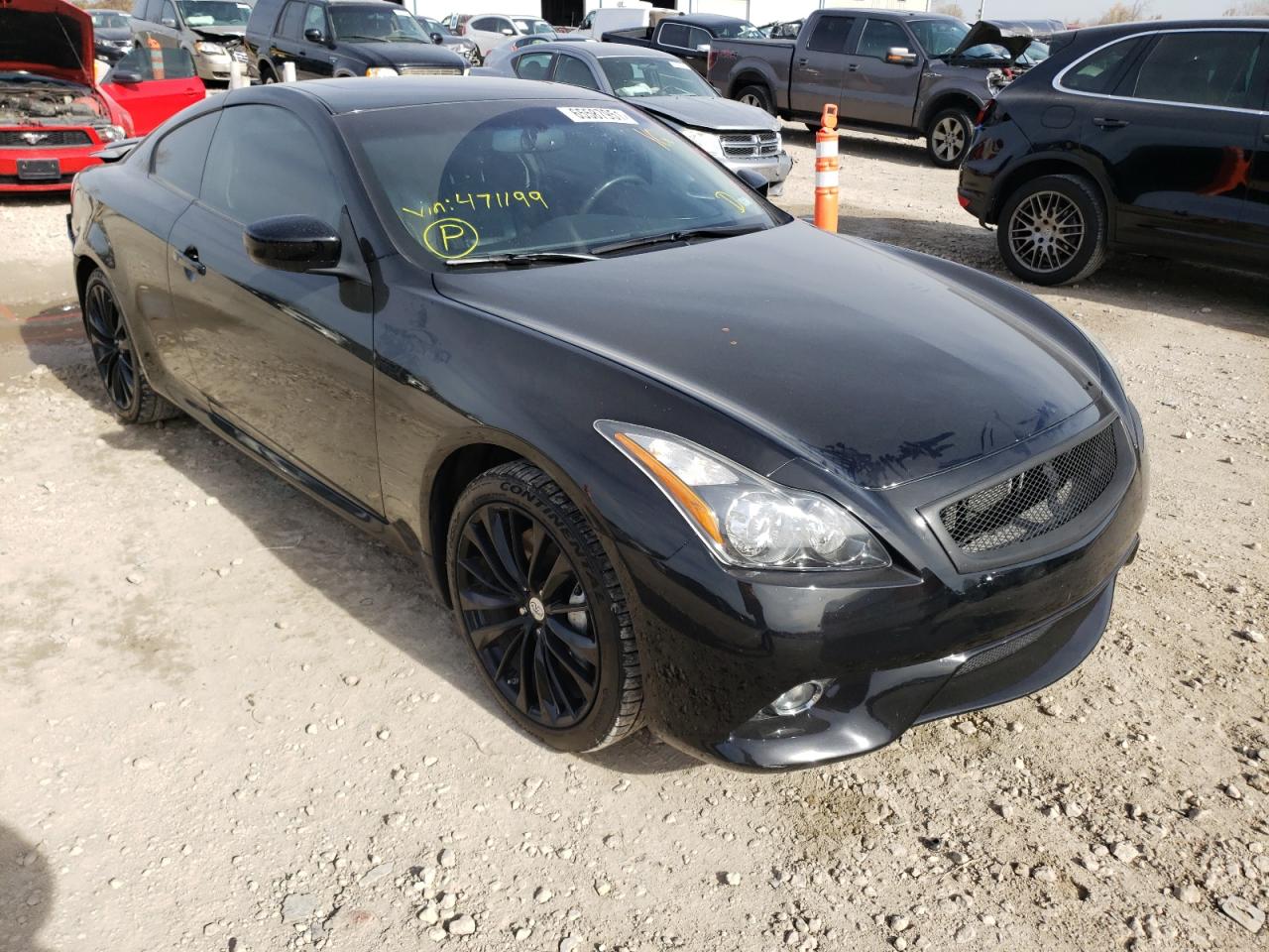 INFINITI G37 2012 with VIN JN1CV6EL6CM471199 - Photo from auction