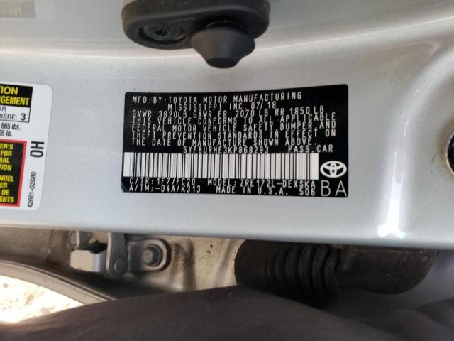 Photo 10 from auction – 2019 TOYOTA COROLLA L with VIN 5YFBURHE3KP868293