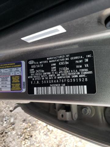 Photo 10 from auction – 2015 KIA OPTIMA SX with VIN 5XXGR4A76FG391928
